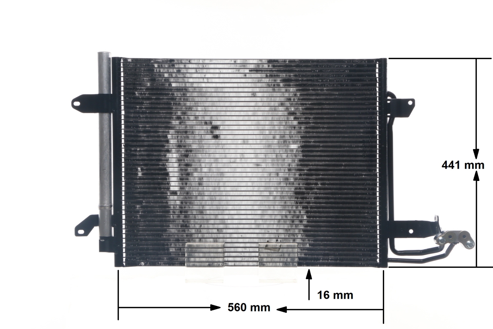 Número OEM 1T0 820 411 C - Condensador, aire acondicionado AC 325 000S SEAT, AUDI, FORD, VOLVO, SKODA