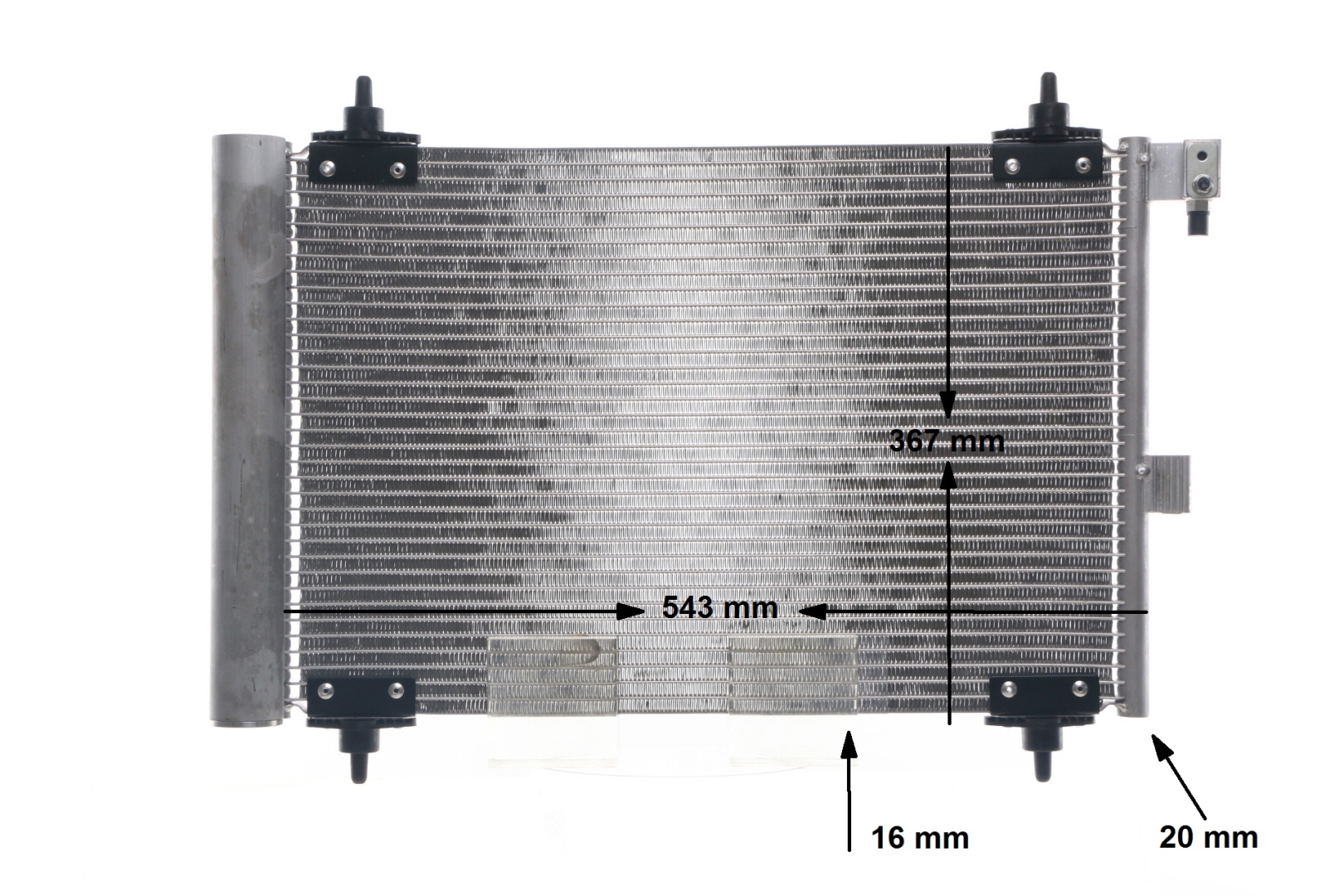 Número OEM 6455 CV - Condensador, ar condicionado AC 350 000S VW, PEUGEOT, FORD, CITROËN, VOLVO