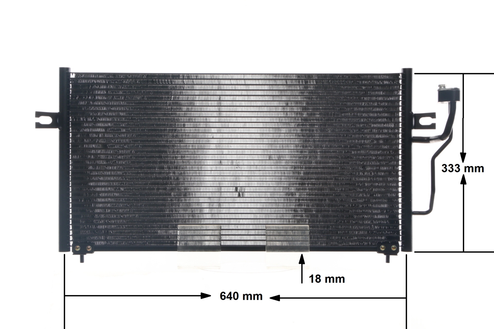 Condensor voor airco AC 458 000S MAHLE ORIGINAL MITSUBISHI Carisma Hatchback (DA2A, DAO) 1.8 MSX - 16V (DA2A) 1996 140 Pk