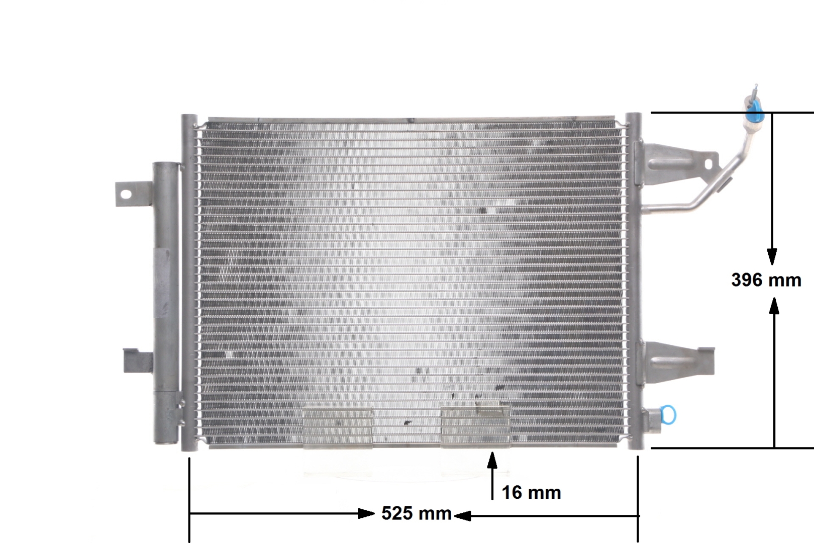 MAHLE ORIGINAL AC 509 000S Klimakondensator MITSUBISHI COLT 6 (Z3A, Z2A) 1.5 DI-D (Z38A) 68 PS Diesel 2007