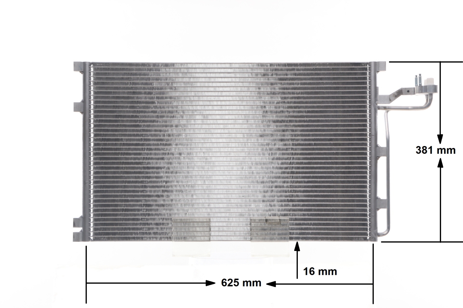 Kondensator AC 551 001S MAHLE ORIGINAL VOLVO S40 II (MS, 544) 2.4 CDI 2007 163 PS