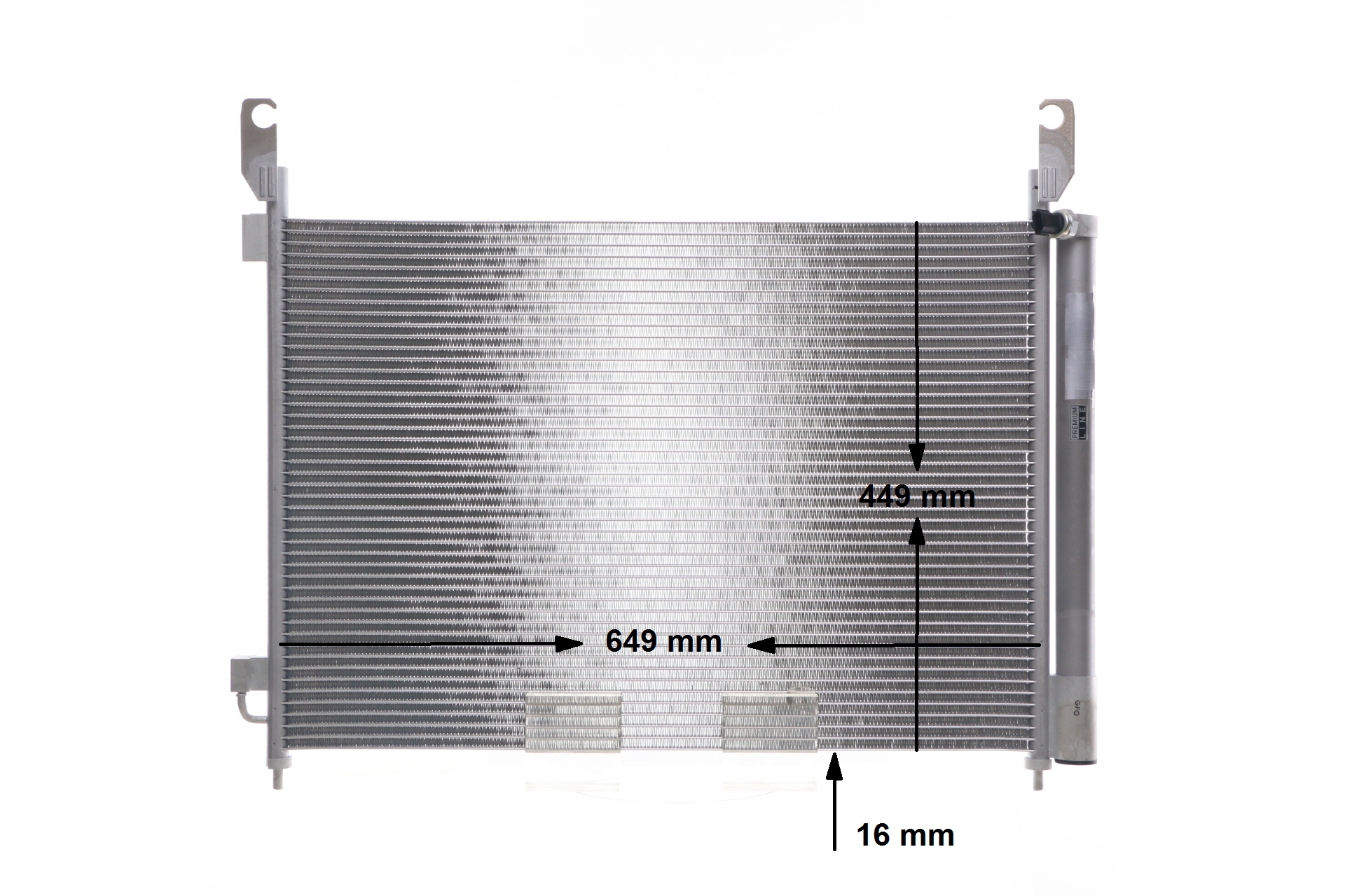 OEM-Nummer 92 10 0JY 00A - Klimakondensator AC 588 000P RENAULT, VOLVO, NISSAN, LADA