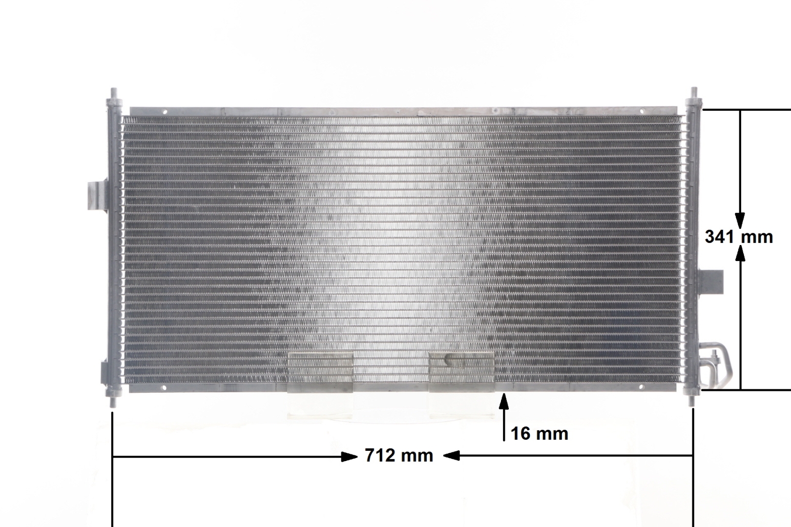 Numer OEM 92100-BU005 - Skraplacz, klimatyzacja AC 674 000S FIAT, VOLVO, NISSAN