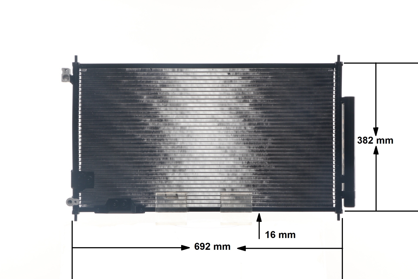 Air conditioning condenser AC 826 000S MAHLE ORIGINAL 80 101 SEF E11 VOLVO, HONDA