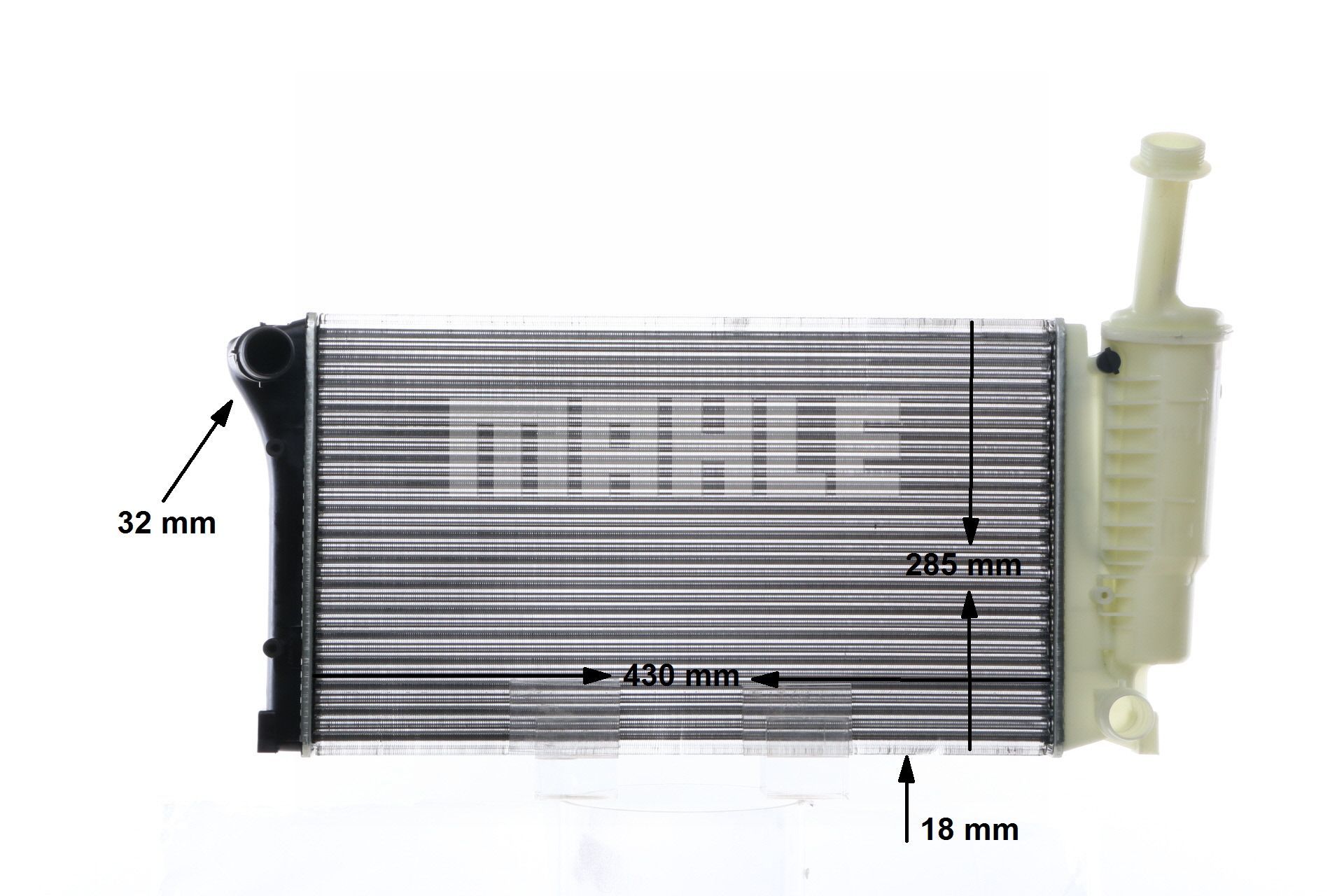 MAHLE ORIGINAL | Vattenkylare Kylflänsar mekaniskt fogade, med packbox, med kolvlåsningar, med skruv, med hållare, med tillbehör CR 10 000S FIAT Panda II Hatchback (169) 2010 billiga online