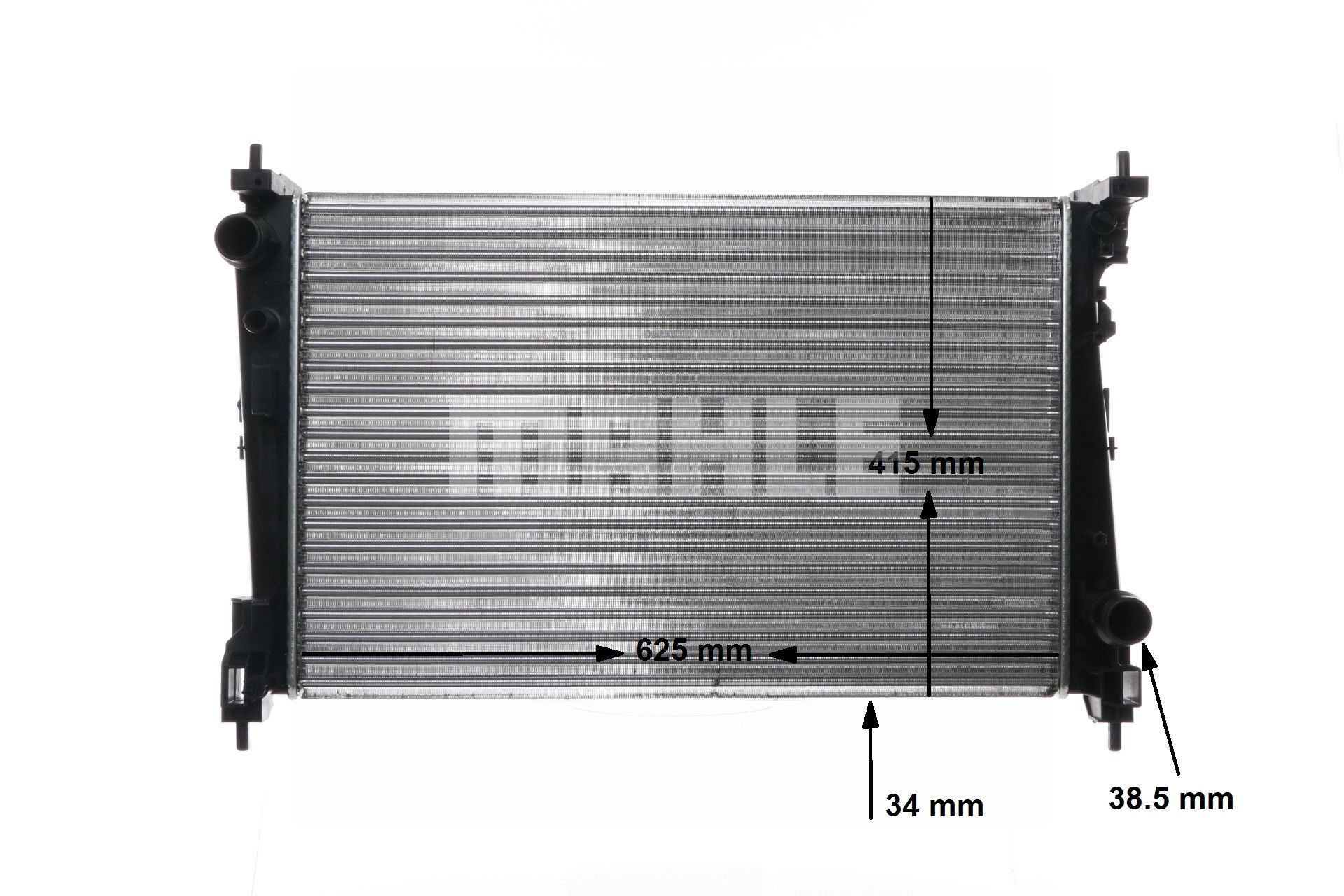 MAHLE ORIGINAL | Kylare Kylflänsar mekaniskt fogade, Manuell, med skruvar CR 1112 000S FIAT Punto Evo Hatchback (199) 2011 billiga online