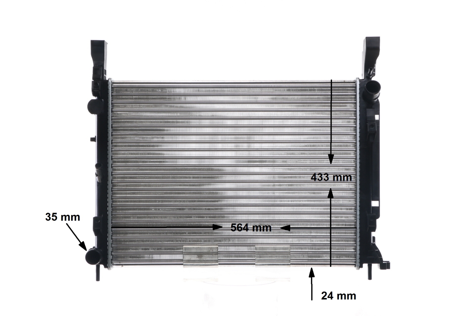 MAHLE ORIGINAL CR 1154 000S radiator RENAULT Kangoo II Express (FW) 1.5 dCi 90 (FW0G, FW05, FW08, FW11) 90hp 2018