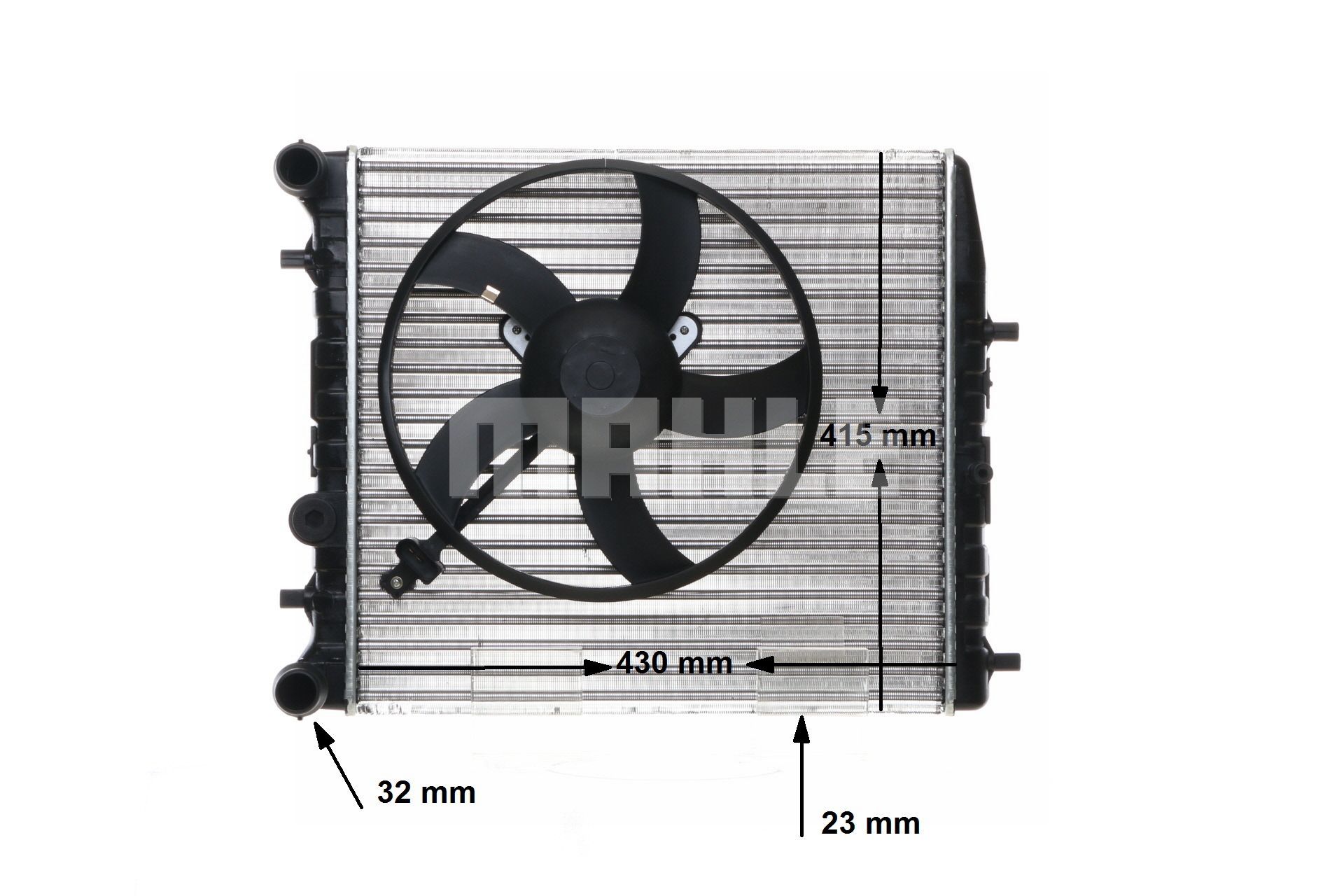 Radiateur CR 123 000S MAHLE ORIGINAL SKODA Fabia I Hatchback (6Y2) 1.4 2006 80 Pk