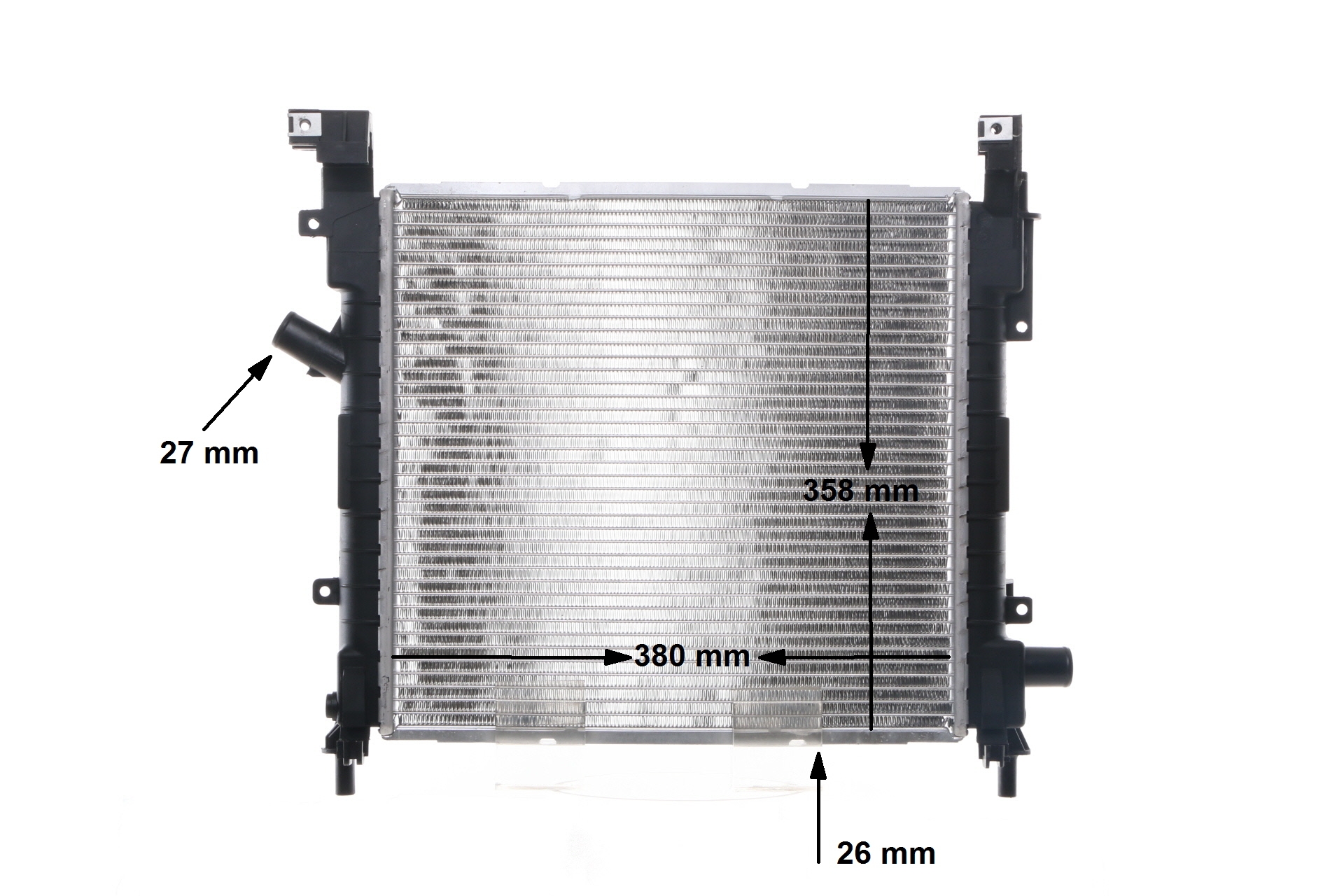 Número OEM 1S5H 8005 BA - Radiador, refrigeración del motor CR 1350 000S FORD, VOLVO