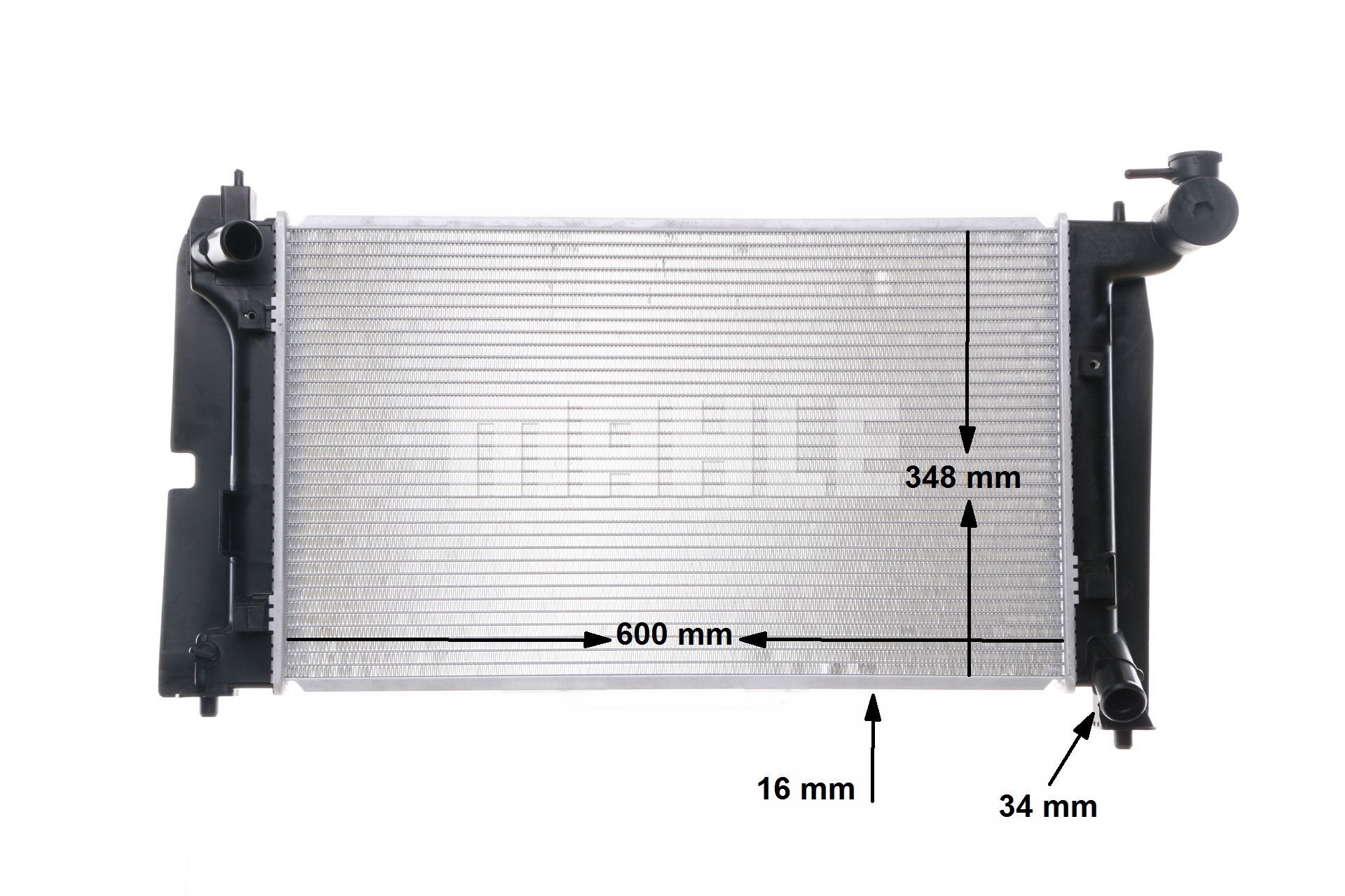MAHLE ORIGINAL | Kylare Kylflänsar lödda, Manuell CR 1526 000S TOYOTA Corolla IX Hatchback (E120) 2007 billiga online