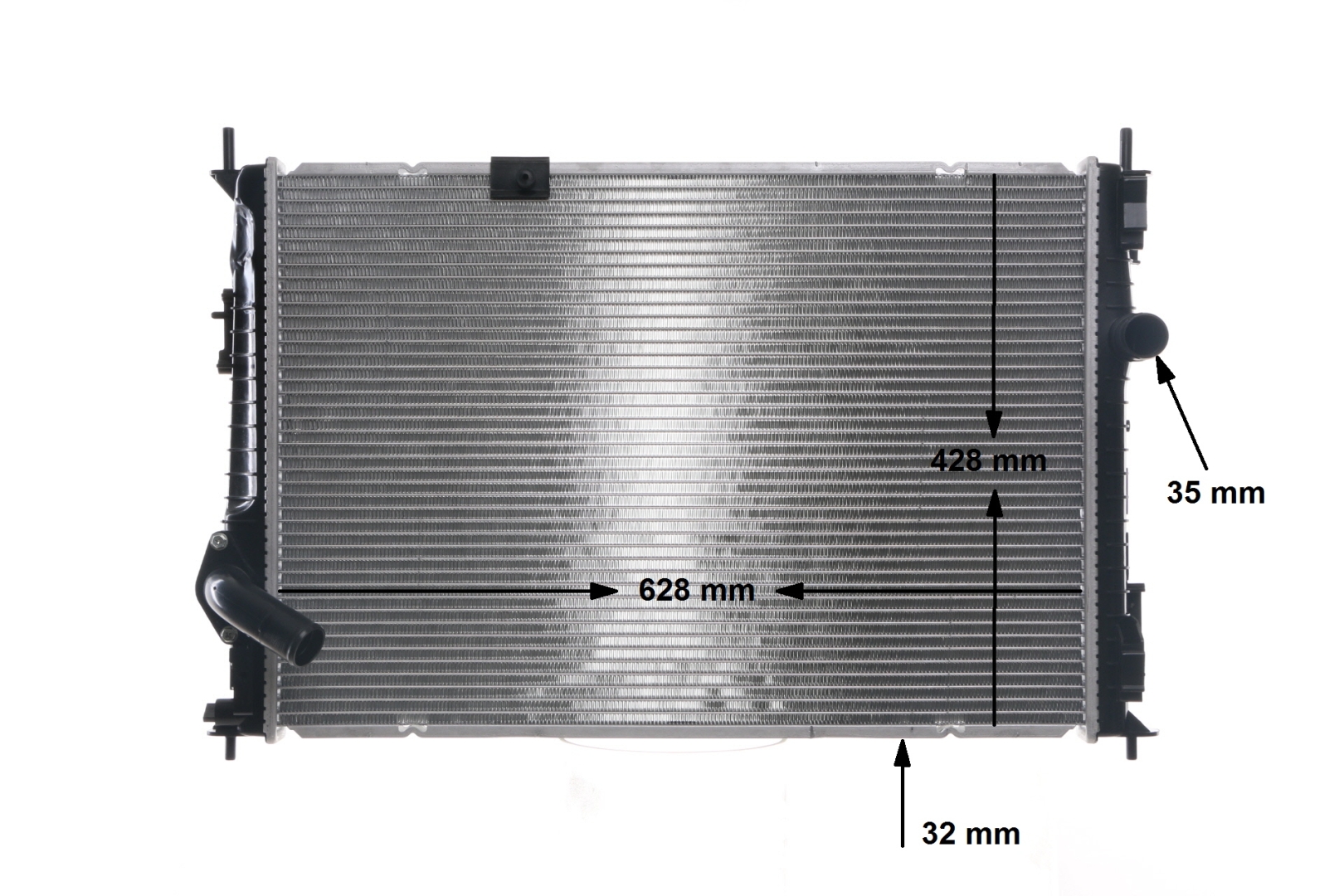 Numer OEM 21400-BB50A - Chłodnica, układ chłodzenia silnika CR 2058 000S VOLVO, NISSAN