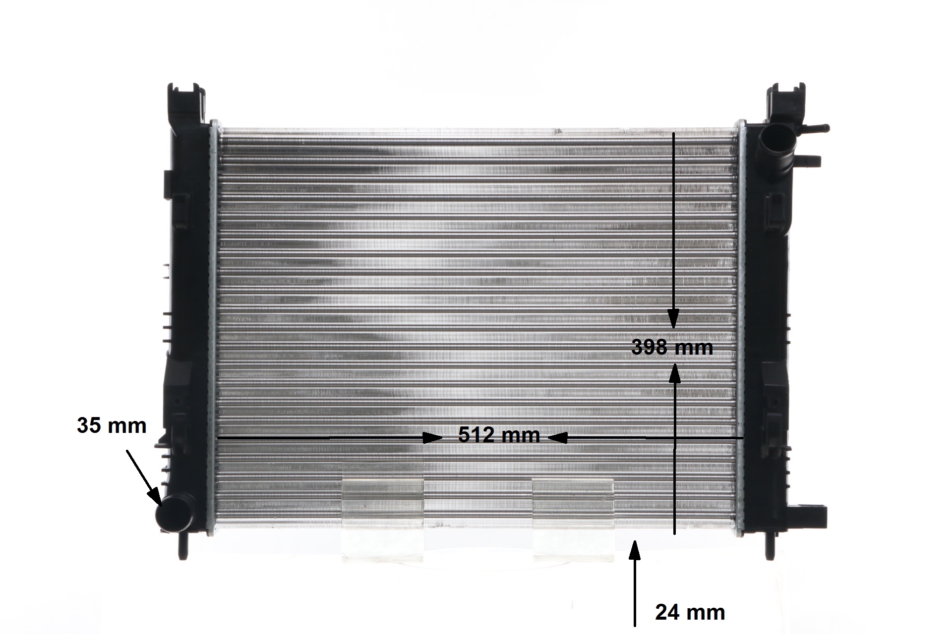 Dacia LOGAN MCV 2 radiator, engine cooling MAHLE ORIGINAL CR 2166 001S