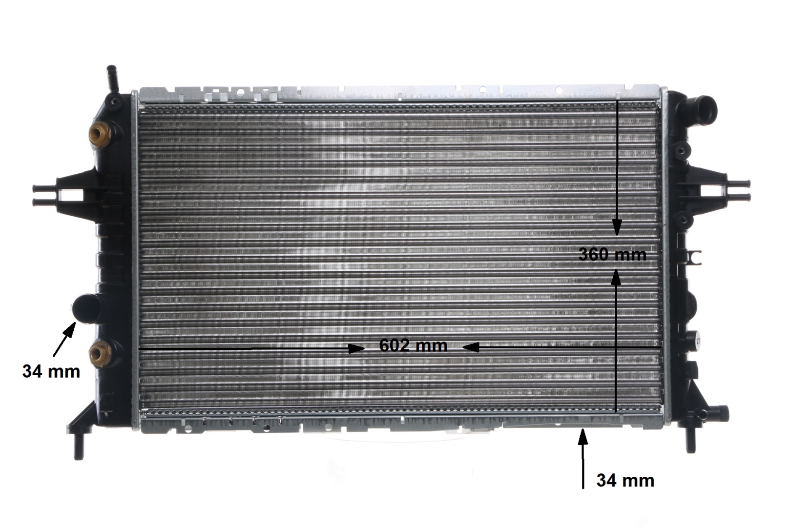 Radiator, motorkjøling CR 229 001S MAHLE ORIGINAL VAUXHALL Astravan Mk4 (G) (T98) 2.0 DTI 2004 100 hk
