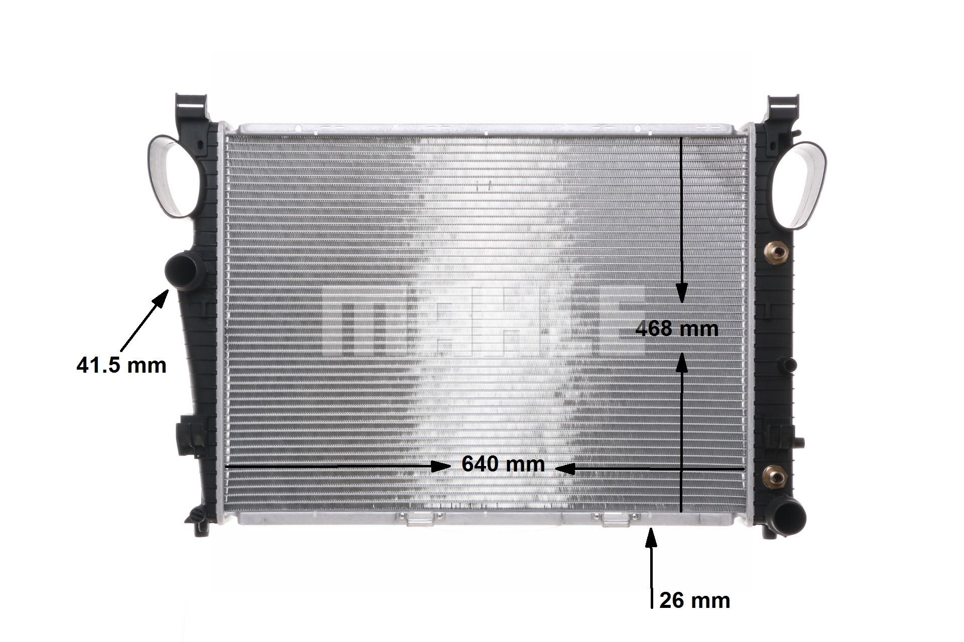 OEM nummer A 220 500 00 03 - Kylare CR 304 000S MERCEDES-BENZ, JAGUAR