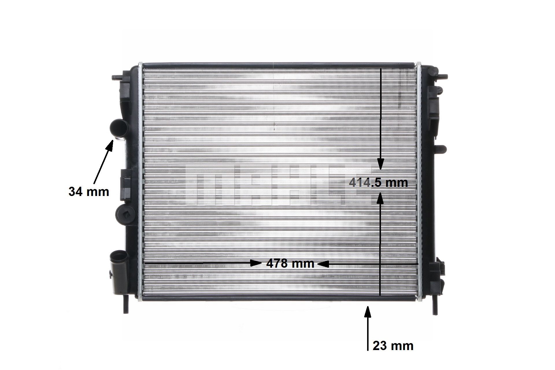 MAHLE ORIGINAL CR 35 000S Kühler, Motorkühlung Solenza