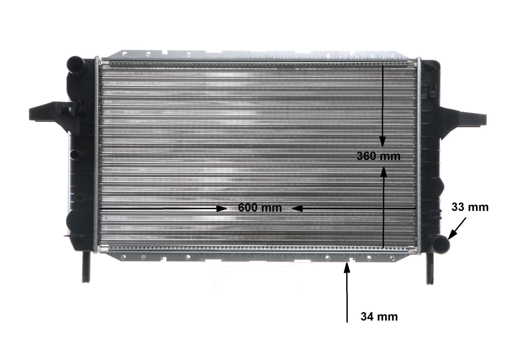 Numer OEM 1652505 - Chłodnica, układ chłodzenia silnika CR 376 000S FORD