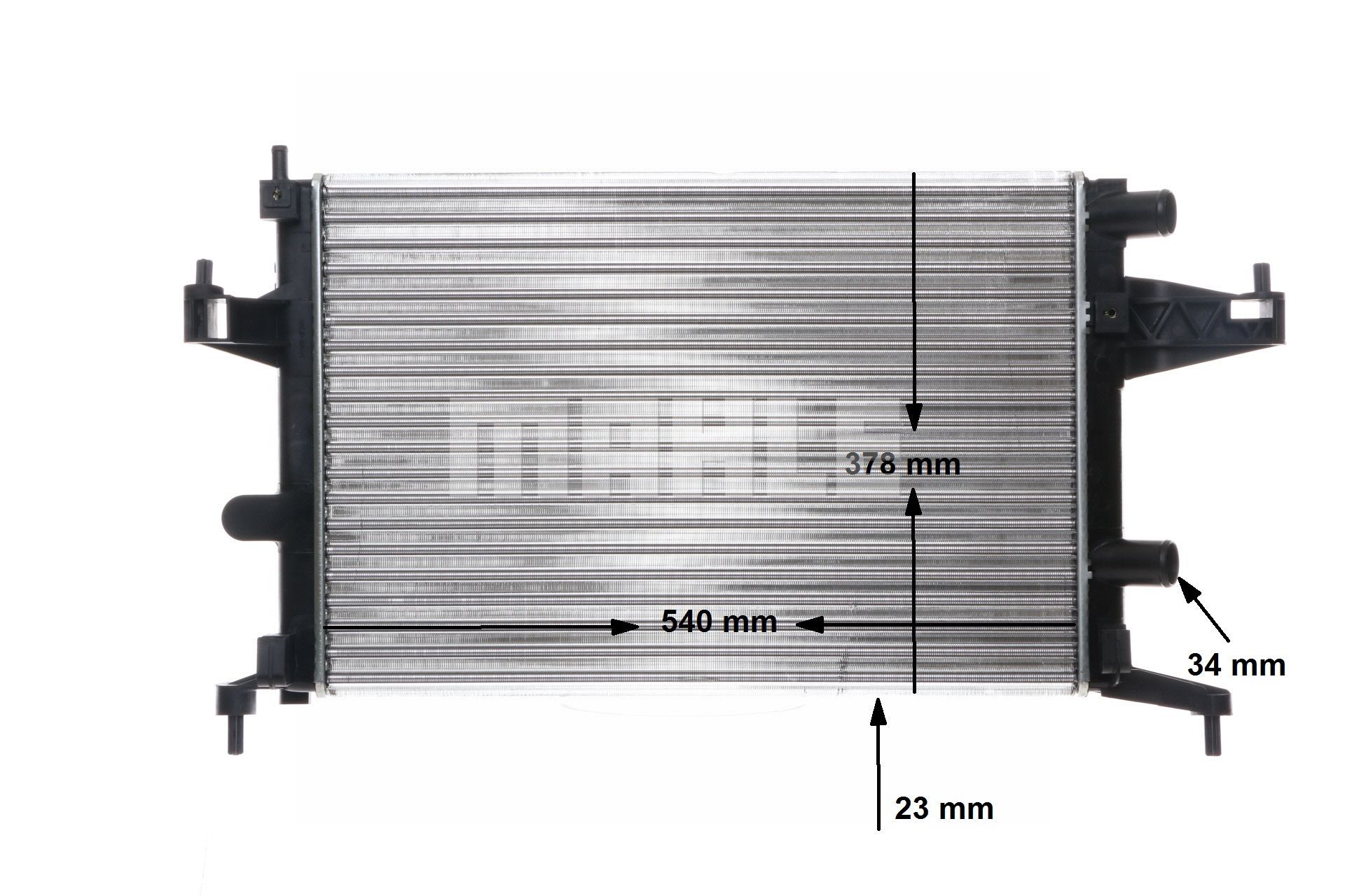 MAHLE ORIGINAL | Radiator Kjøleribber satt sammen mekanisk CR 388 000S OPEL Combo C Varebil / Stasjonsvogn 2012 billige på nett