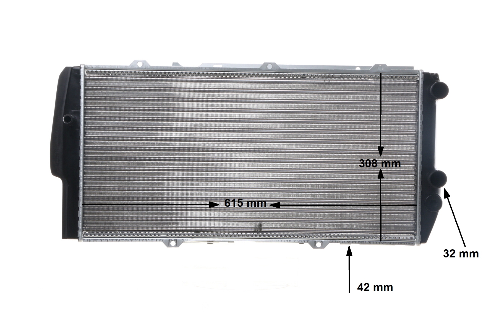 Kylare CR 404 000S MAHLE ORIGINAL AUDI 100 C3 Sedan (44, 44Q) 2.0 1986 113 hk