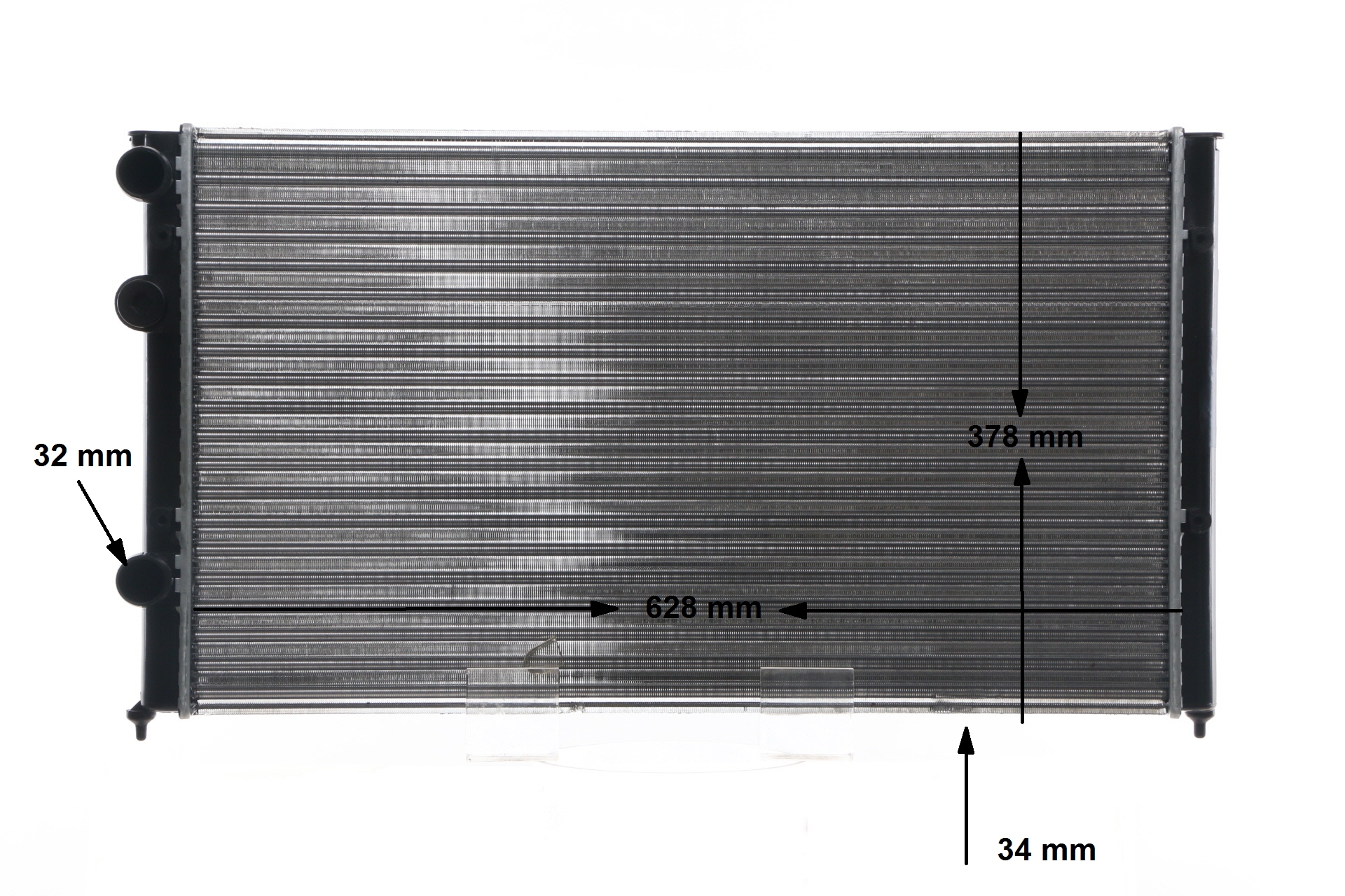 MAHLE ORIGINAL | Radiateur van de motor Koelribben mechanisch gelast, Handgeschakeld CR 410 000S Volkswagen Passat B3/B4 Variant (3A5, 35i) 1995 goedkoop online