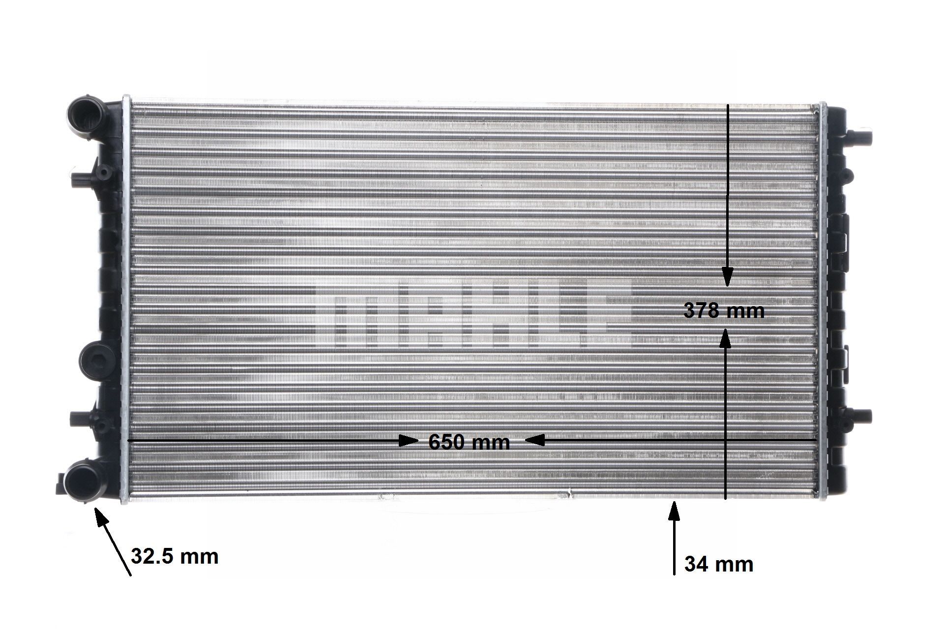 OEM nummer 1C0 121 253 A - Kylare CR 477 001S VOLVO, VW, AUDI, FORD, SKODA