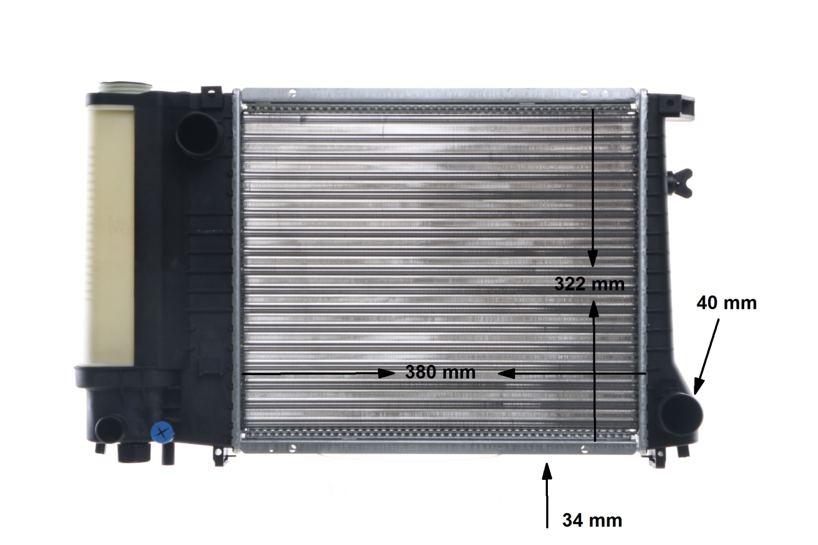 Numer OEM 1 712 976 - Chłodnica, układ chłodzenia silnika CR 483 000S BMW, MAZDA, VOLVO