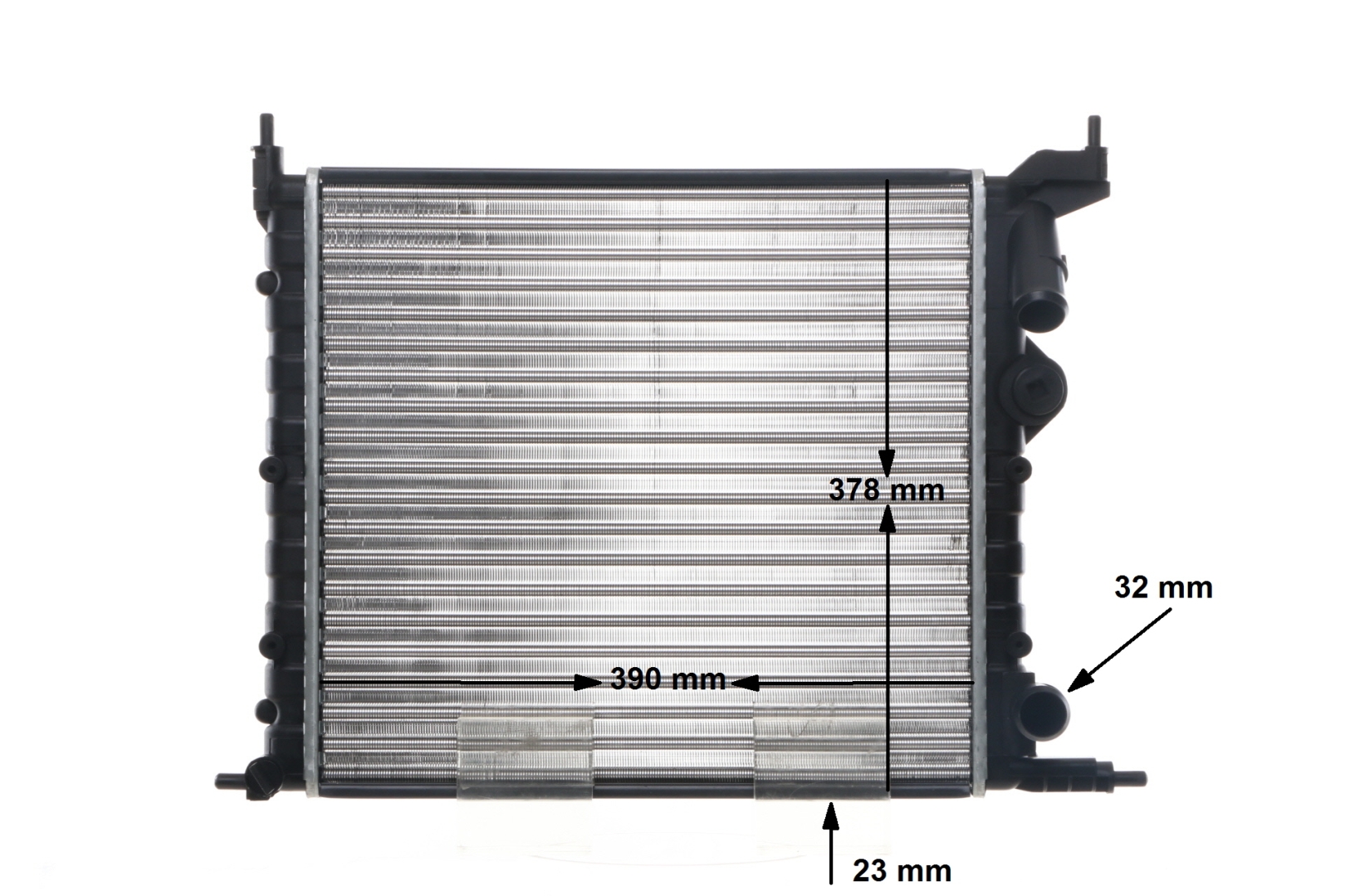 MAHLE ORIGINAL CR 488 000S Kühler, Motorkühlung Renault Clio 1
