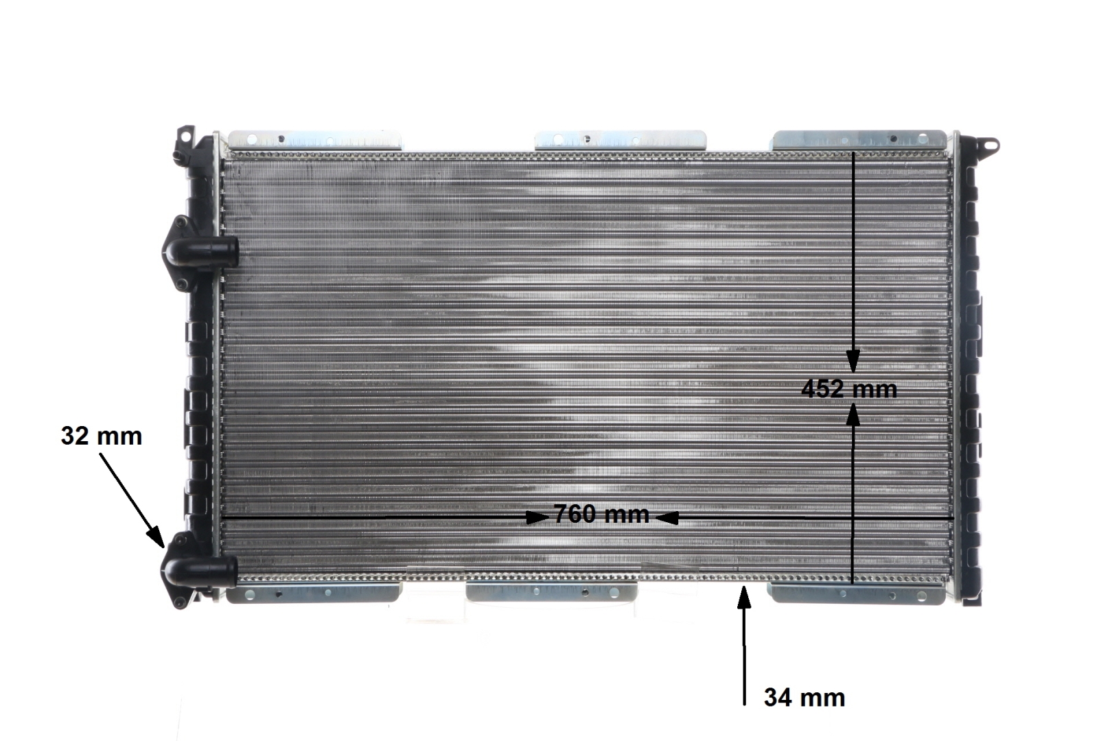 OEM nummer 77 01 043 670 - Kylare CR 526 000S VOLVO, RENAULT, OPEL, NISSAN, VAUXHALL