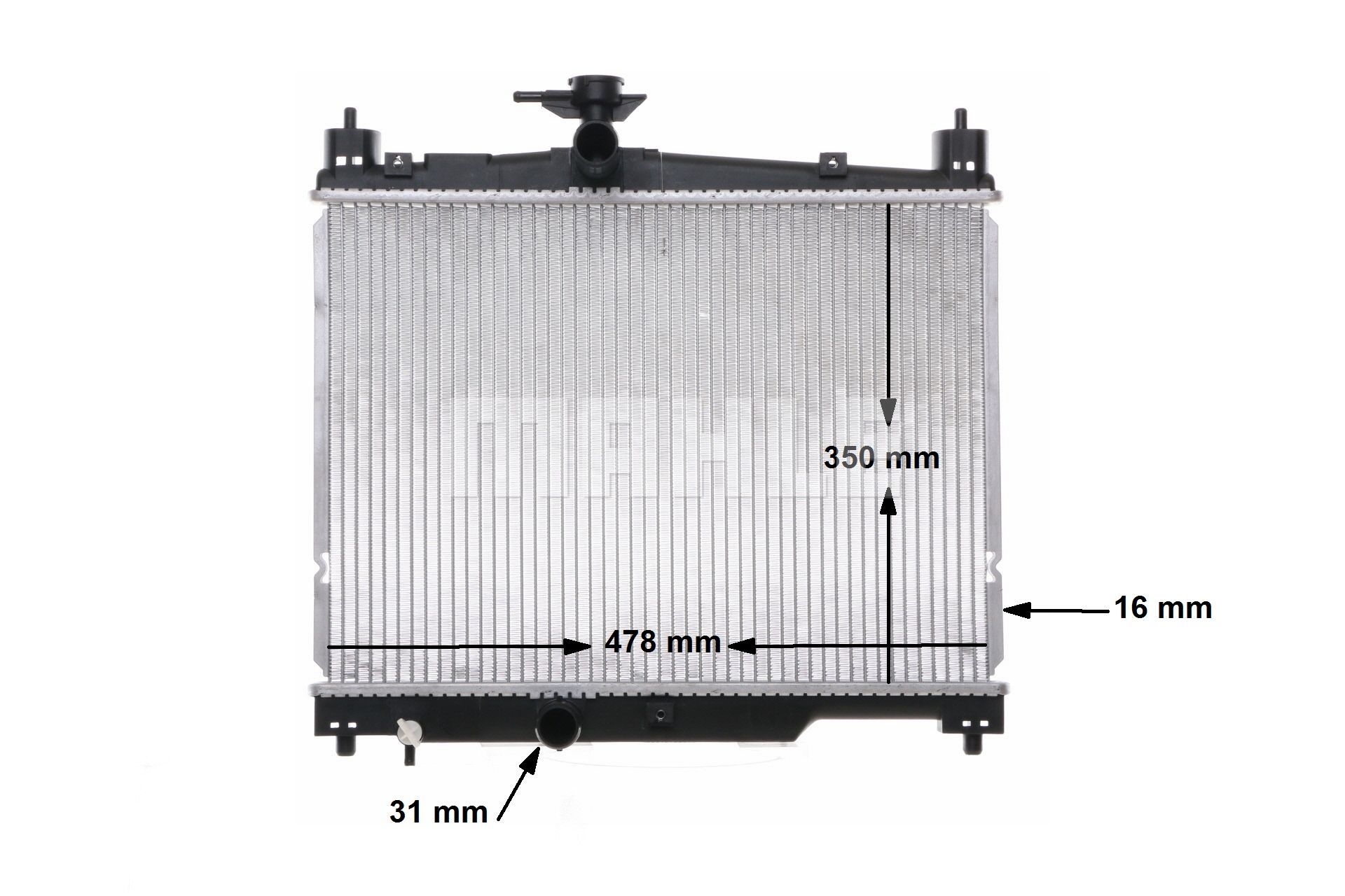 Kylare CR 539 000S MAHLE ORIGINAL TOYOTA Yaris I Hatchback (P1) 1.0 (SCP10_) 2004 65 hk