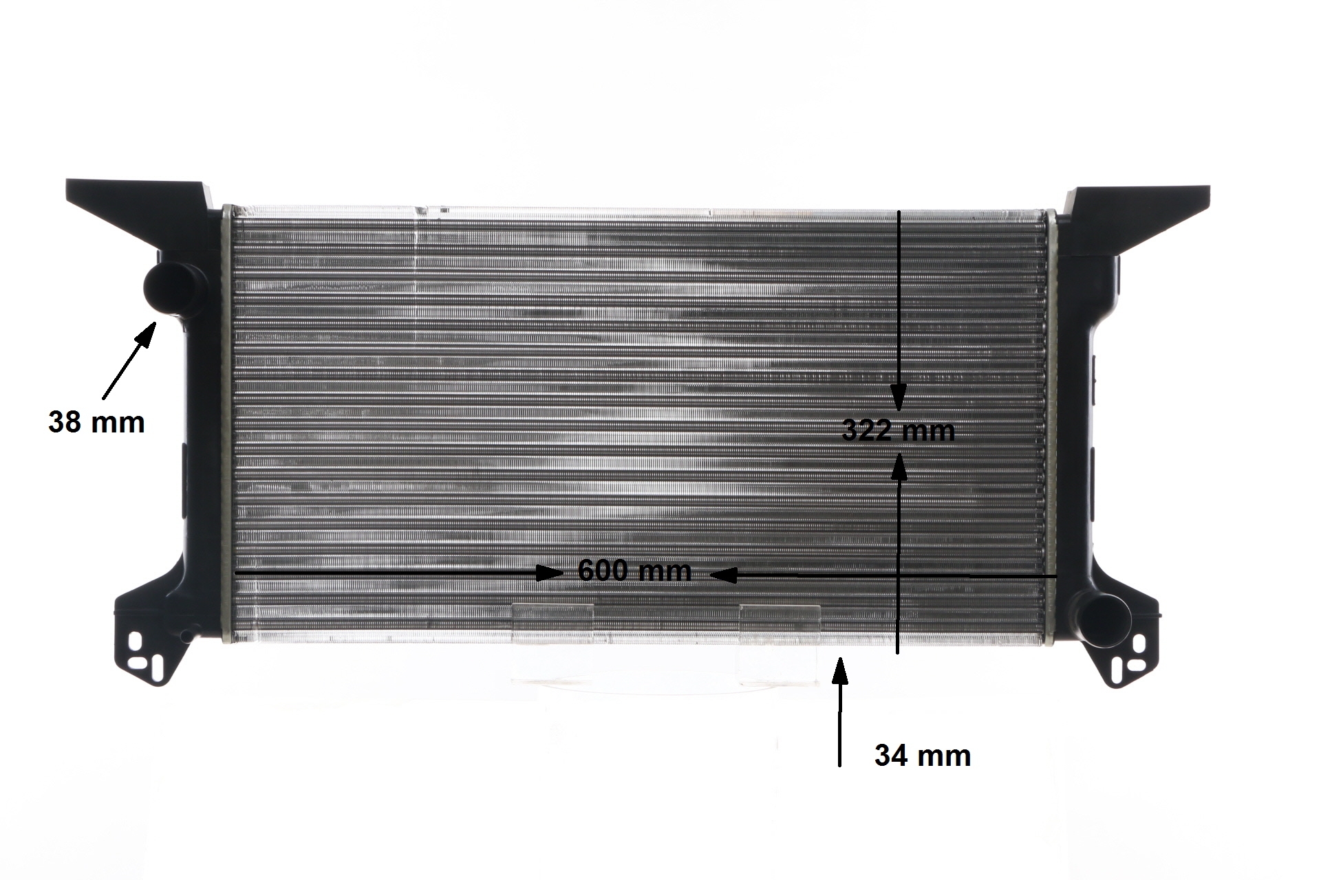 Kylare CR 623 000S MAHLE ORIGINAL FORD Transit Mk3 Flak/Chassi (VE6) 2.5 DI 1990 71 hk