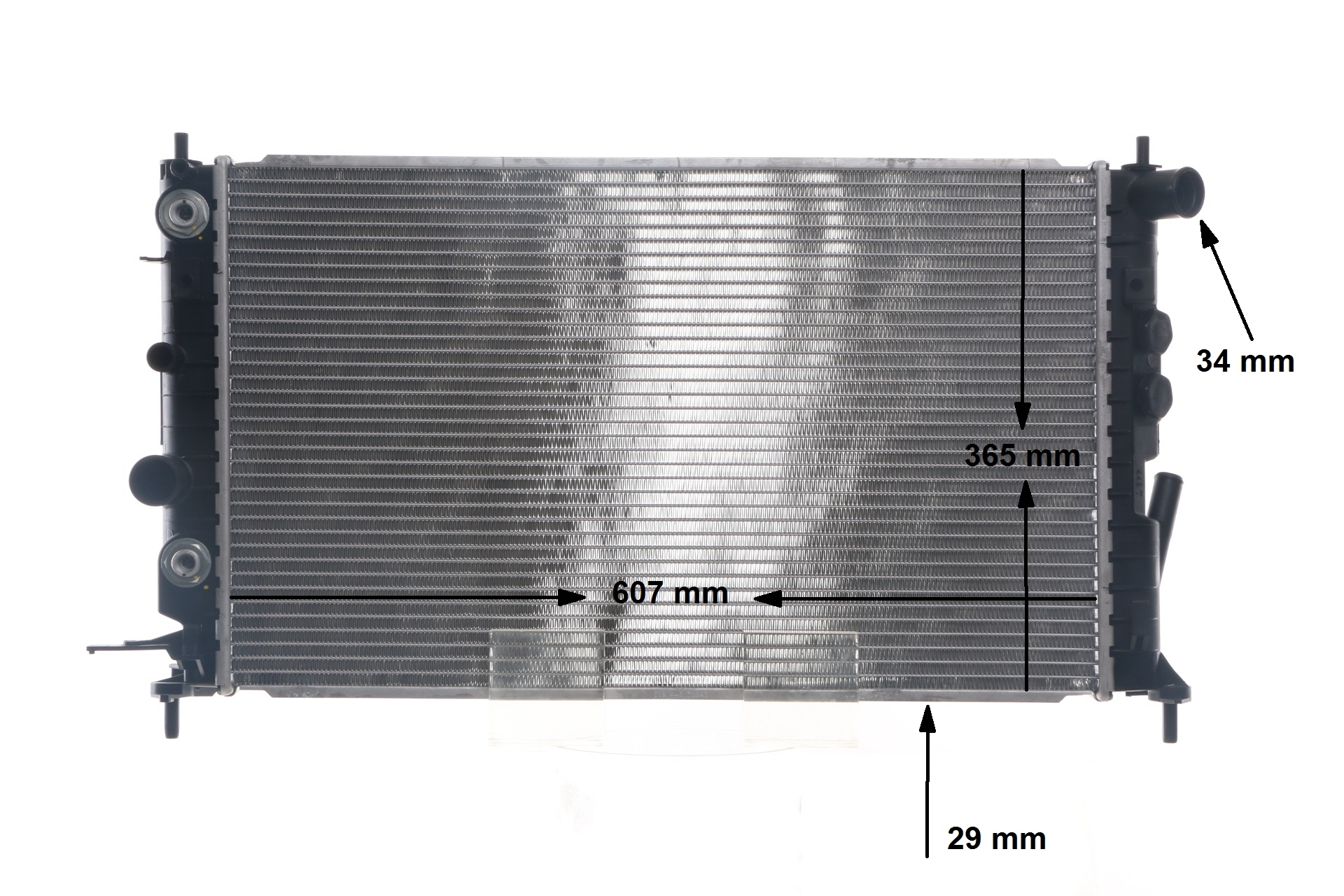 OEM nummer 52 47 9100 - Radiator, motorkjøling CR 649 000S VOLVO, OPEL, HONDA, VAUXHALL, HOLDEN