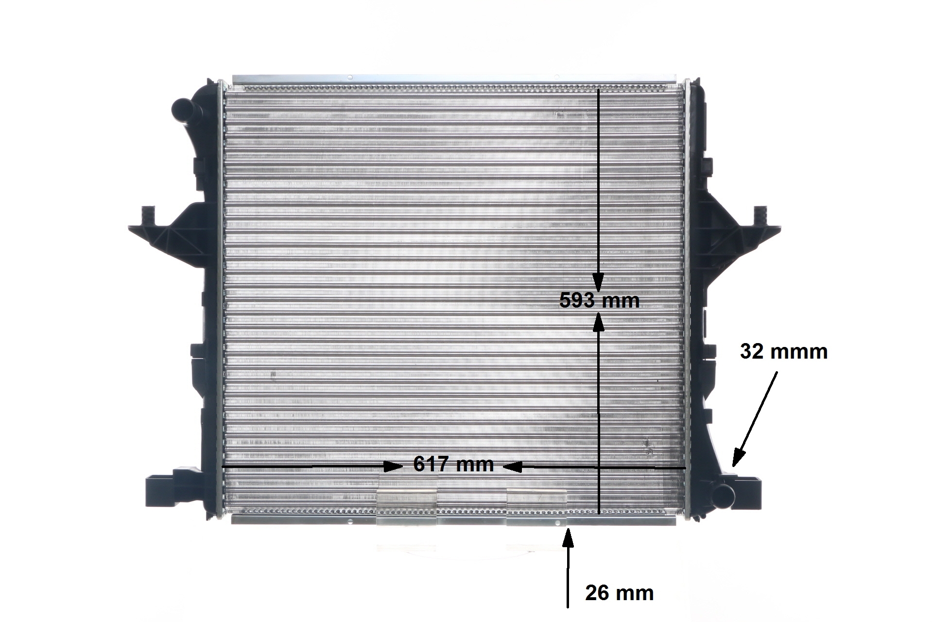 Radiateur CR 81 000S MAHLE ORIGINAL Volkswagen Amarok Flatbed Vrachtwagen / Chassis (S1B, S6B, S7B) 2.0 BiTDI 2016 180 Pk