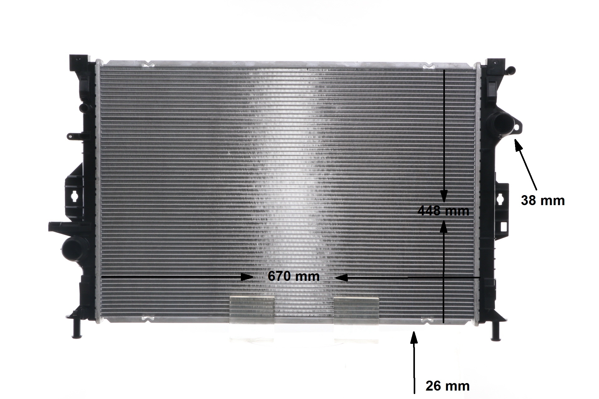 MAHLE ORIGINAL CR 814 000S Kühler, Motorkühlung FORD KUGA 2 (DM2) 2.0 TDCi 115 PS Diesel 2013