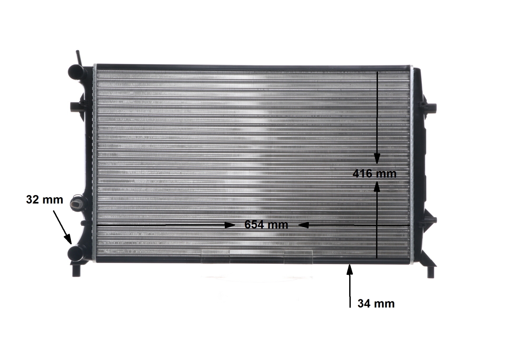 Wasserkühler CR 816 000S MAHLE ORIGINAL VW Jetta Mk6 (162, 163, AV3, AV2) 2.0 2011 115 PS