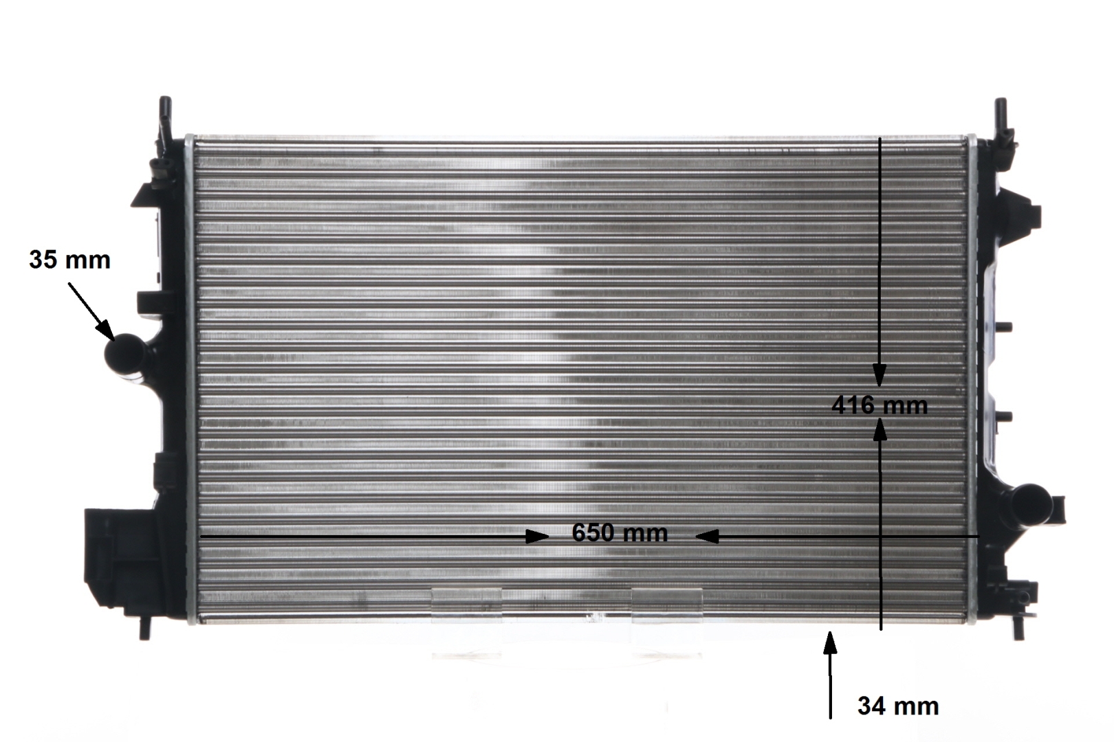 OEM nummer 13 00 273 - Radiator, motorkjøling CR 835 001S VOLVO, OPEL, HONDA, FIAT, SAAB