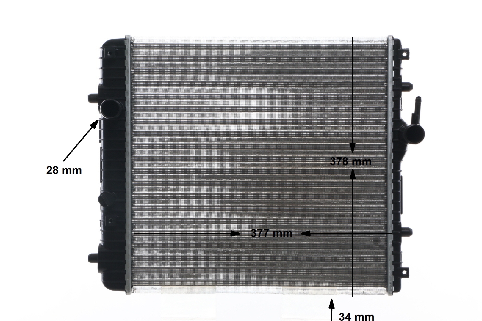 Numer OEM 09210556 - Chłodnica, układ chłodzenia silnika CR 837 001S OPEL, VAUXHALL