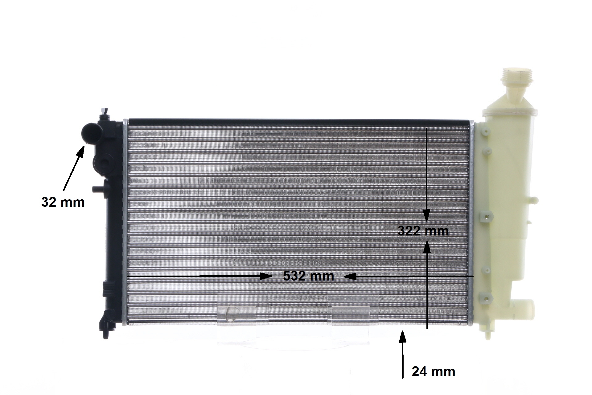 Numéro OEM 1330 A7 - Radiateur du moteur CR 91 000S PEUGEOT, CITROËN, FORD, VOLVO