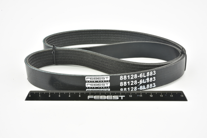 Serpentine belt 88128-6L883 FEBEST 11720 31U02 NISSAN