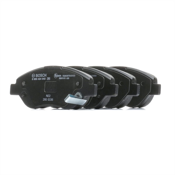 BOSCH 0 986 424 042 Bremsbelagsatz Scheibenbremse FIAT Tipo Kombi (356)