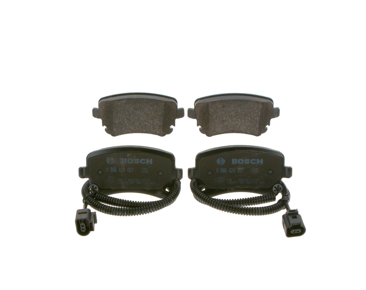 Número OEM 3D0 698 451 - Pastilhas de travão 0 986 424 057 VW, AUDI, SEAT, SKODA
