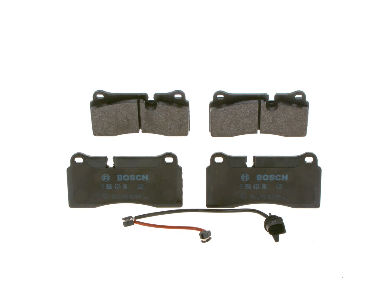 0 986 424 061 BOSCH 24261 Brake pad set
