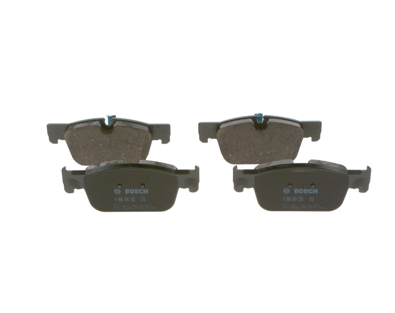 Brake pad set 0 986 424 333 BOSCH 3 165 835 9 MERCEDES-BENZ, VOLVO, SATURN