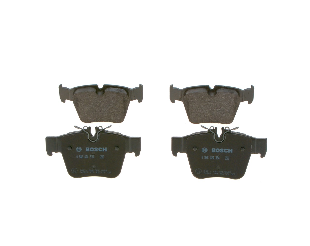 BOSCH 0 986 424 334 Bremsklötze MERCEDES-BENZ GLC SUV (X253)
