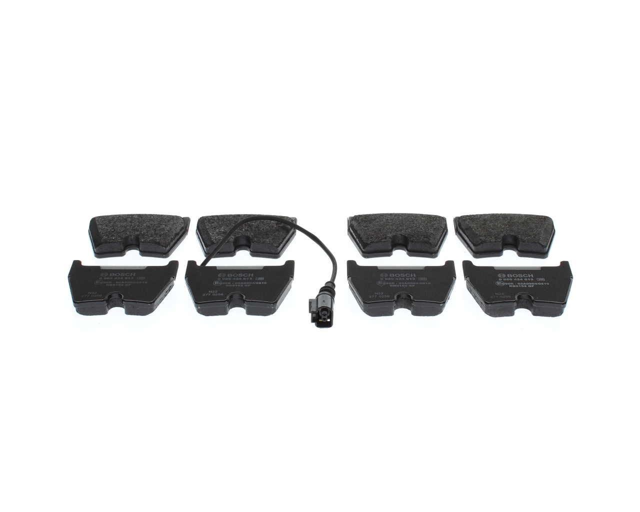 Número OEM 8V0 698 151 F - Juego de pastillas de freno 0 986 424 613 SEAT, AUDI, SKODA
