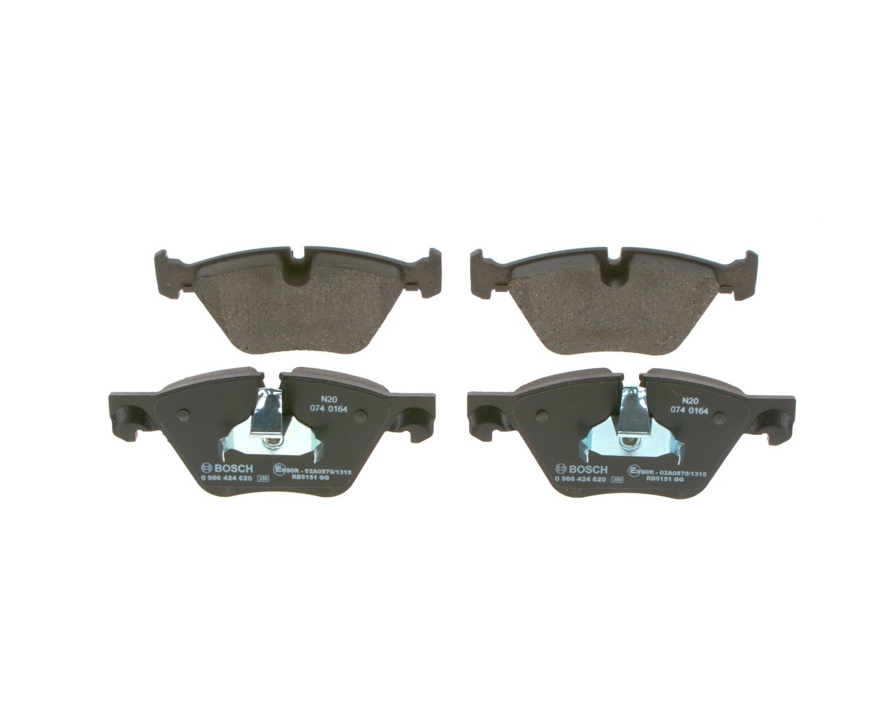 OEM-Nummer 34 11 6 775 310 - Bremsbeläge 0 986 424 620 BMW, AUDI, MINI