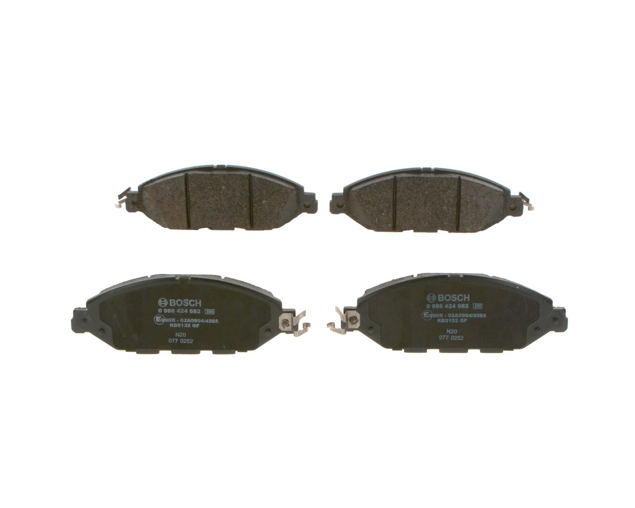 Número OEM D1060 3JA0B - Juego de pastillas de freno 0 986 424 682 NISSAN, INFINITI