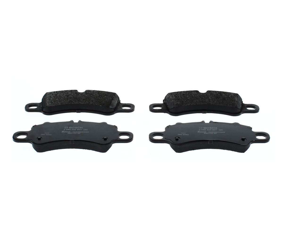 Numéro OEM 9P1 698 151 A - Plaquettes de frein 0 986 424 847 PORSCHE