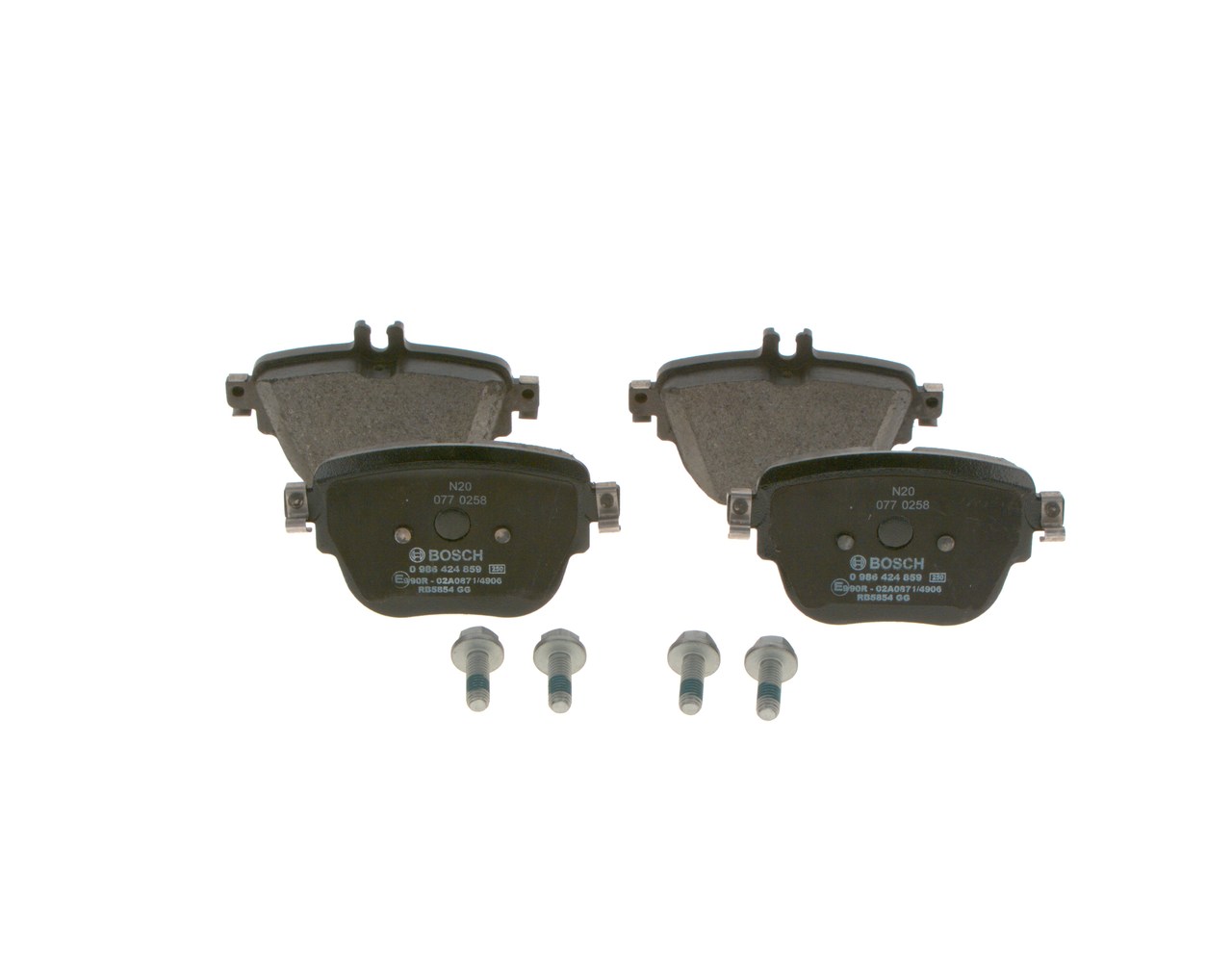 OEM-Nummer A 000 420 62 00 - Bremsbeläge 0 986 424 859 MERCEDES-BENZ, SSANGYONG