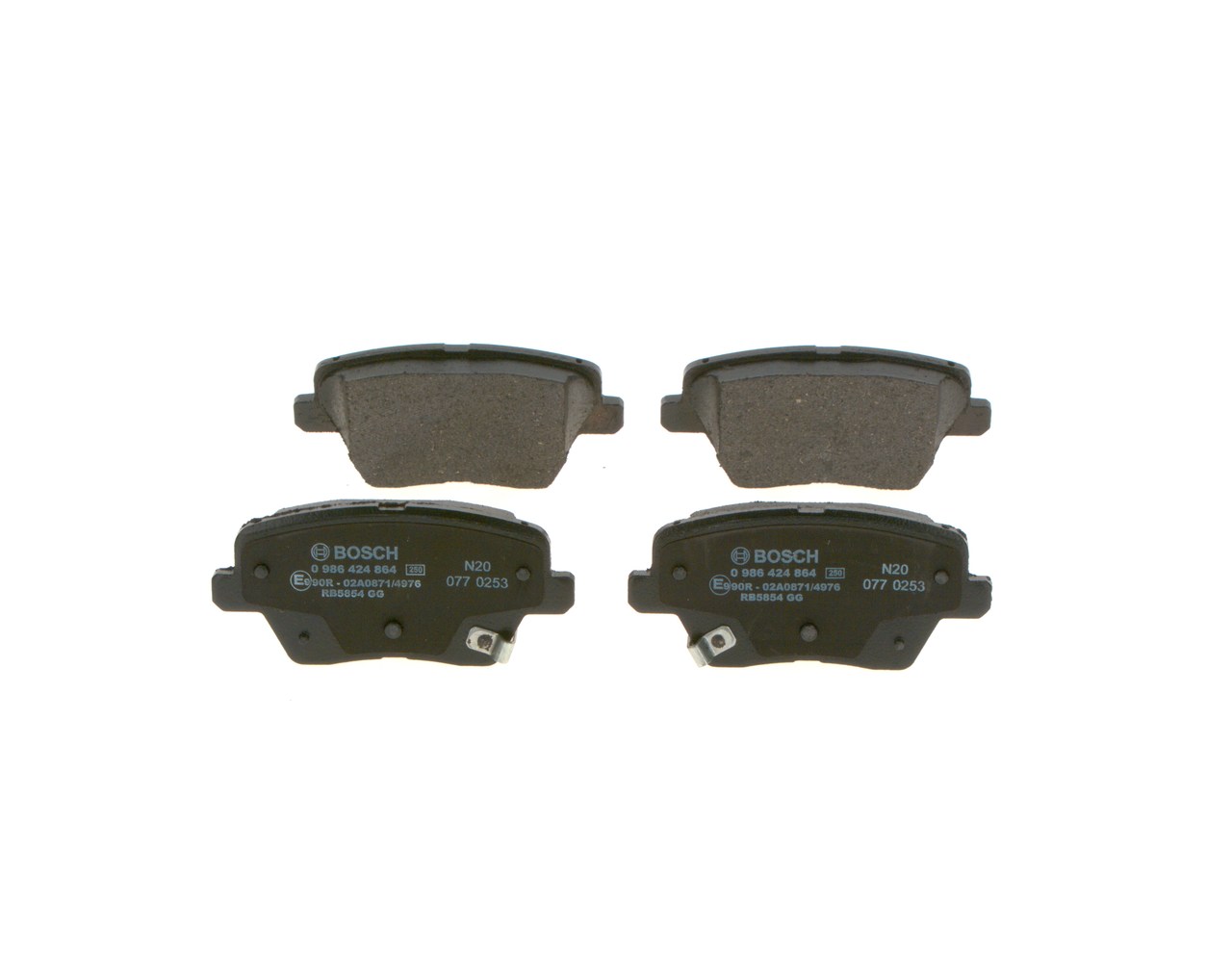 Bremseklodser 0 986 424 864 BOSCH KIA Ceed III Hatchback (CD) 1.0 T-GDI 100 Eco-Dynamics+ 2025 101 HK