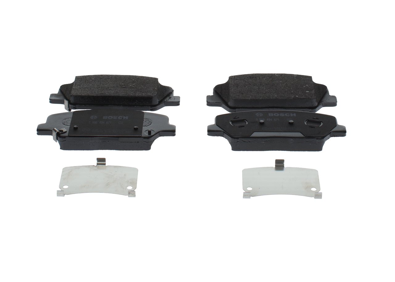 Número OEM 58101 A2A25 - Juego de pastillas de freno 0 986 494 671 HYUNDAI, KIA