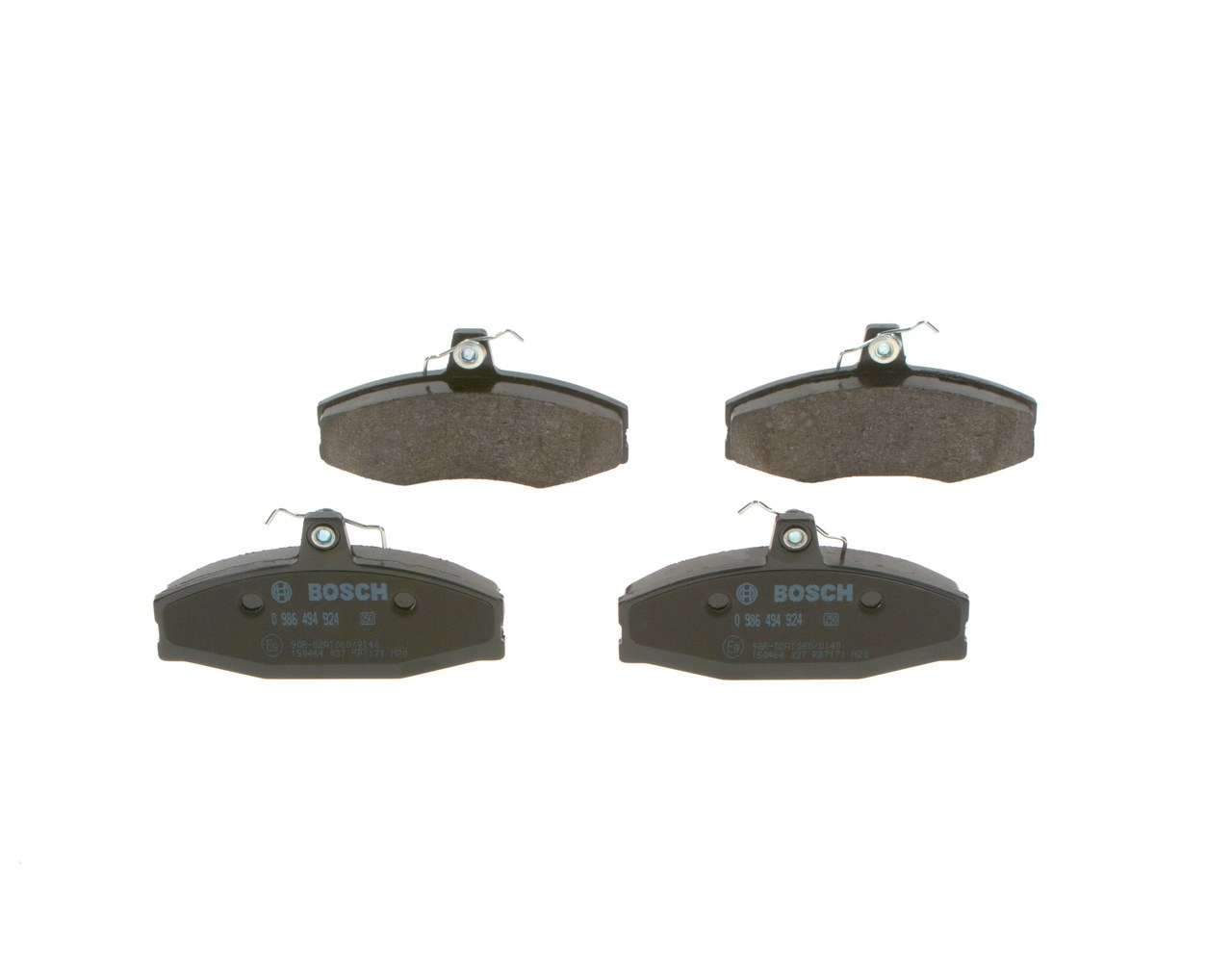 OEM nummer 6U0 698 151 C - Bromsbelägg 0 986 494 924 VW, AUDI, SKODA, SEAT